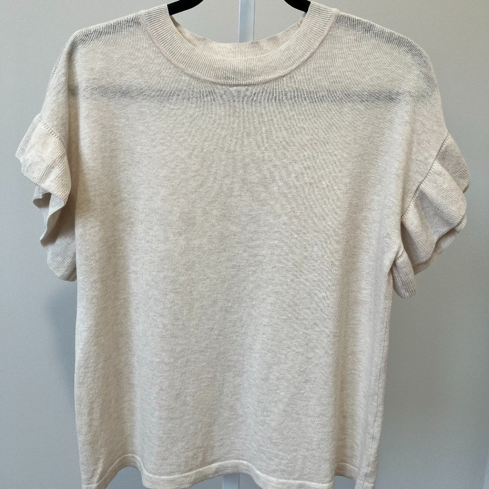 Lilla P short sleeve sweater top | size XS